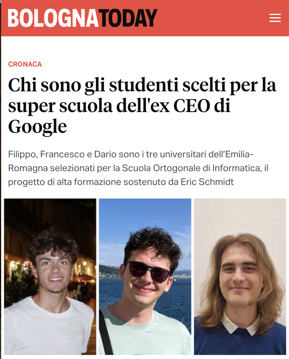 Chi sono gli studenti scelti per la super scuola finanziata dall'ex CEO di Google
