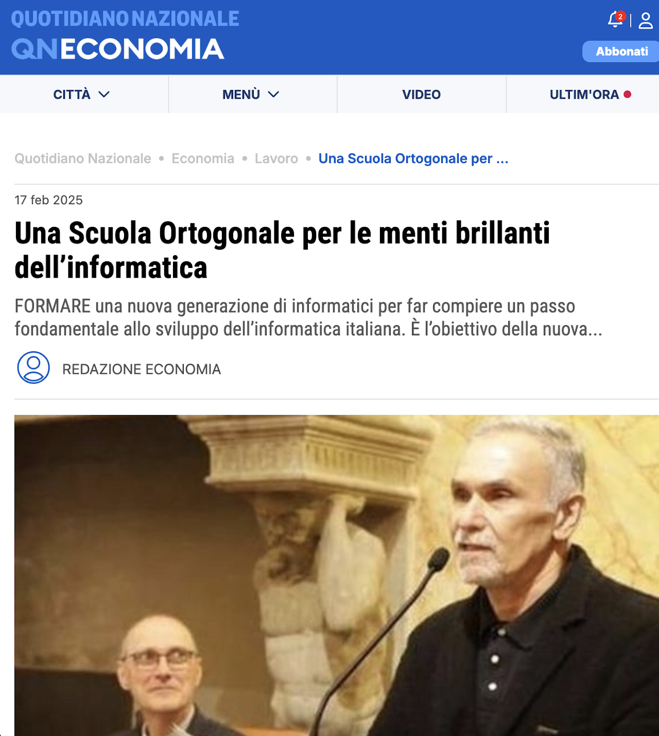 Una Scuola Ortogonale per le menti brillanti dell’informatica